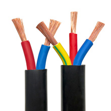 1 м контрольный шнур питания/3 ядра/плоский обшитый кабель/RVVB 3X2.5 мм2 квадратный/провод из чистой меди 2024 - купить недорого