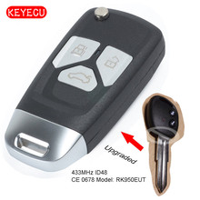 KEYECU-llave remota mejorada para Chevrolet Aveo, modelo de Chip ID48, 2009, 2010, 2011, 2012, 2013, 2014, 2015, 2016, 433, 2024 - compra barato