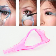 Women 3 in 1 EyeLash Curler Mascara Brush Applicator Guid Comb Cosmetic Eye Lashes Beauty Makeup Tools 2024 - buy cheap