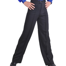 Pantalones de LICRA profesionales para hombre, de color negro, latino, de salón 2024 - compra barato