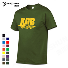 YUANQISHUN Boutique T-shirt Homens Do Exército de Algodão Camiseta URSS CCCP KGB Soviética Russa Homem Tshirt Design de Moda Impresso Mens Top tees 2024 - compre barato