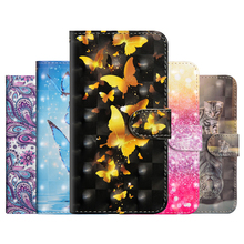 Кожаный чехол-книжка с бабочкой для Xiaomi redmi 8, 8A, 7, 7A, 6, 6A, 5 Plus, Note 5A, 4X, чехол-бумажник для redmi K20 Pro, чехол-сумка для телефона 2024 - купить недорого