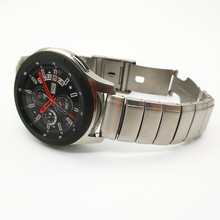 Correa de reloj de acero inoxidable para Samsung Galaxy Watch, correa de muñeca de Metal de 46mm para Samsung Gear S3 Classic Frontier, 22mm 2024 - compra barato