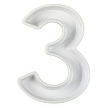 0/1/2/3/4/5/6/7/8/9 white ceramic Number Dish and plate party supply wedding snack baby dish & porcelain plate 2024 - buy cheap