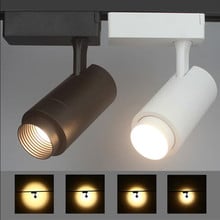 1pcs Super bright led cob LED Track Lights Zoom LED Track Light 12W 20W 30W Focus Clothing Adjustable Store Rail Spot Lights 2024 - buy cheap