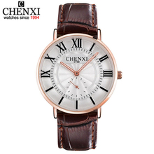 CHENXI 076B Luxury Brand Watches Male fashion casual quartz watch Classic genuine Leather Strap men wristwatch Relogio Masculino 2024 - buy cheap