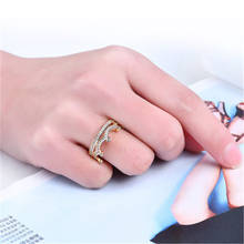 Kuniu Корона палец кольца для женщин Кристалл сплава металла повседневная спортивная стиль День рождения случаю праздника ювелирные изделия 2024 - купить недорого