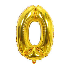 1 pc 16 Polegada 0-9 Balões Número da Folha de Alumínio de Ouro Festa de Noivado de Casamento Decoração de Aniversário Crianças Suprimentos Bola 2024 - compre barato