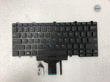 Novo teclado de laptop para dell latitude e5450 e5470 e7450 e7470 layout americano com teclado retroiluminado 2024 - compre barato