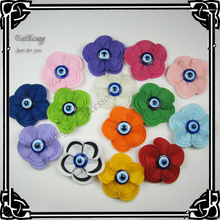 24pcs/lot Free Shipping 2"   Felt Flowers  without clips Hair Accessories Kids Accessories 16colors for your pick 2024 - buy cheap