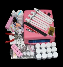 Набор инструментов для дизайна ногтей, 12 цветов УФ-геля, Сушилка для ногтей, набор инструментов для маникюра + 36 Вт УФ-лампы 2024 - купить недорого