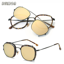 Fashion Spectacle Frame Men Women With  Polarized Clip On Sunglasses Magnetic Glasses Male Driving Computer Optical RS491 2024 - buy cheap