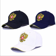 Gorra de béisbol de algodón neutro para hombre y mujer, gorro deportivo con bordado de insignia de Rusia, Snapback, moda Patriot, unisex 2024 - compra barato