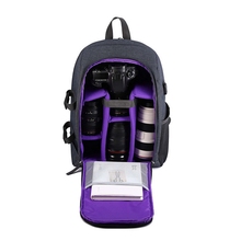 Mochila para cámara SLR DSLR, bolsa de viaje para exteriores, impermeable, multifunción, con carga USB, para fotografía, Unisex 2024 - compra barato