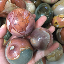 Crystal ball Natural Ocean Jasper Quartz sphere Orb Gem Stone Healing 2024 - buy cheap