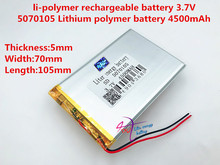 5070105 3.7 V, 4500mAH (bateria de iões de lítio polímero) bateria Li-ion para tablet pc bateria 9 8 7 polegada polegada polegada 2024 - compre barato