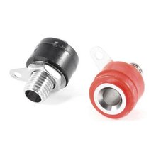 200pcs High quality Nickel plating Amplifier Terminal 4mm Binding Post banana Plug socket jack Mount Red Black 2024 - buy cheap