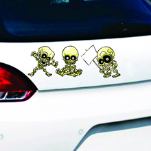 Aliauto etiqueta do carro engraçado criativo kung fu crânio decalque decoração para bmw x1 x3 x5 1 série 3 série 5 série 7 série /// m série 2024 - compre barato