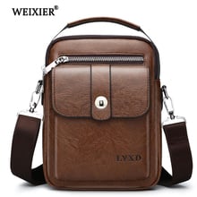 WEIXIER New PU Leather Messenger Fashion Casual Bag Arrival Vintage Designer Crossbody Travel PU Leather High Quality Bag 2024 - buy cheap