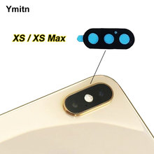 Ymitn-capa protetora para câmera de celular, proteção para lentes traseira de iphone xs max com adesivo 2024 - compre barato