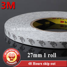 1X 27mm*50 meters Length 3M 9080 Double Sided Adhesive Tape for Electrical Panel LCD Repair, LED Strip Bond 2024 - купить недорого