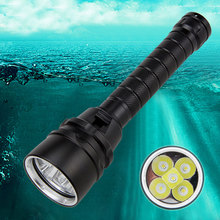 Diving Flashlight 5x XM-L T6 LED max 1500 lumens dive light underwater 100 Meters Tactical handheld light Scuba diving torch 2024 - buy cheap