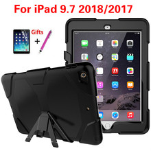 Cover Funda for Apple IPad 9.7 2017 2018 Case Safe Shockproof Heavy Duty Stand Hang Case for A1822/A1823/A1893/A1954 + Gifts 2024 - buy cheap