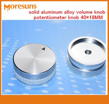 Fast Free Ship 5pcs knob solid aluminum alloy volume knob potentiometer knob 40*18MM screw fastening type knob 2024 - buy cheap