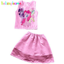 3-8Year/Summer Children Girls Clothing set Boutique Kids Clothes Toddler Outfits Cartoon Top+Skirts 2pcs Baby Girls suits BC1422 2024 - buy cheap