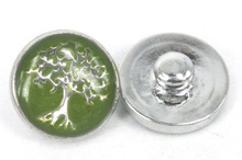 Free shipping Mini 1.2cm christmas tree charm DIY button metal charms 2024 - buy cheap