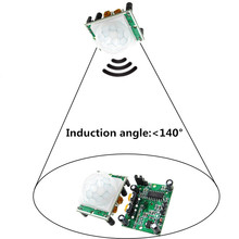 Módulo sensor de movimento piroelétrico pir, novo, 10 peças, sr501, ajustável 2024 - compre barato