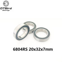 2Pcs 6804-2RS 6804RS 6804rs 6804 rs Deep Groove Ball Bearings 20 x 32 x 7mm Free shipping High Quality 2024 - buy cheap