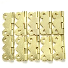 10Pcs Stainless Steel Spring Loaded Butt Hinges 4 Holes Cabinet Drawer Jewellery Box Decorative Hinge Furniture Hardware 2024 - buy cheap