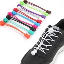 Plastic Locking Shoe Laces Elastic Sneaker Shoelaces Shoestrings Running/Jogging/Triathlon Stretching Lock lace 23 Colors 2024 - buy cheap