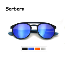 Gafas de sol ultraligeras TR90 para hombre y mujer, lentes de sol polarizadas redondas con espejo, deportivas, Uv400, de alta calidad 2024 - compra barato
