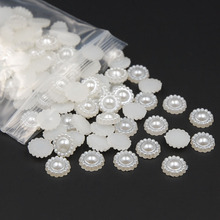Perlas de imitación de resina ABS, adornos de tarjetas de boda, decoración artesanal, 10mm, marfil/blanco, 300 piezas 2024 - compra barato