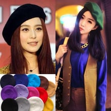 Wholesale Pure wool beret fashion gentlewomen princess cap christmas party gift lady's fashion accessories 2024 - buy cheap