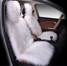 5 seats Luxury Universal Car Seat Covers 100% Australian Sheepskin Autumn Winter Warm Fur Seat Cover Auto Interior Accessories 2024 - buy cheap