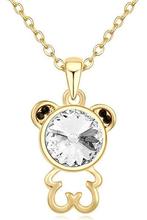 Austria Crystal bear pendant Necklace fashion Jewelry charm accessories birthday women lover gift party quality 2024 - buy cheap