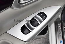 4pcs Chrome Matte Silver Door Window Button Cover Trims For Nissan Sylphy (B17) Sentra 2013-2017 LHD 2024 - buy cheap