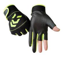 DAIWA Skidproof 3 Fingerless Fishing Gloves Non-slip Fishing Protective Gloves Outdoor Sports Gloves For Men Hiking Pesca Tackle 2024 - купить недорого