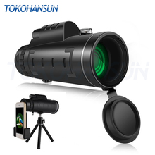 TOKOHANSUN 40x60 Zoom Mobile Cell Phone Lens Monocular Scope Waterproof Monoculars Telescope With Clip and Tripod for IPhone 2024 - buy cheap