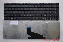 Teclado para laptop asus x53b x53u x53 k53t, novo teclado em inglês e preto 2024 - compre barato