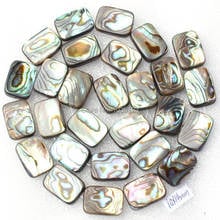 Mopa de concha de abulón Natural de alta calidad, 10x14mm, gemas en forma de rectángulo, hebra de cuentas sueltas de 15 ", bricolaje, fabricación de joyas creativas, w1949 2024 - compra barato