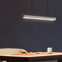 Lámpara colgante LED de madera para Bar, restaurante, oficina, estudio, Arte, Lustre 2024 - compra barato