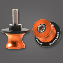 10mm Motorcycle Accessories Swingarm Spools Stand Screws Slider Orange For 640 990 950 1090 1190 1290 ADVENTURE R ADV 2024 - buy cheap