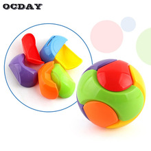 OCDAY 1 Set 10cm Funny Assembly Ball DIY Toy Baby Kids Colorful Grasping Ball Early Educational DIY Handwork Puzzle Kids Toys 2024 - buy cheap