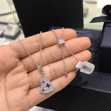 UMGODLY Luxury Brand Disc Bell Necklace Wind Chimes Pantend Micro Pave Cubic Zirconia Stones Women Fashion Jewelry New Arrival 2024 - buy cheap