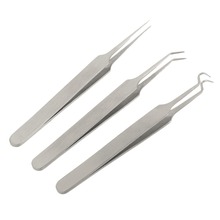 3 pcs/set Practical Acne Needle Tweezers Blackhead Pimples Removal Pointed Bend Gib Head Face Care Tools Comedone Acne Extractor 2024 - buy cheap
