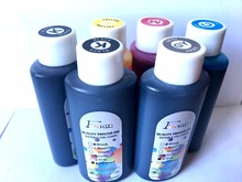 6 x 100ml specialized dye ink for Canon all 6 color printer photo ink UV resistant painting ink PGBK BK C M Y GY grey dye ink 2024 - buy cheap